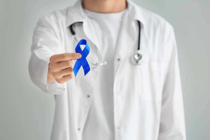 foto lazo azul contra el cáncer de próstata