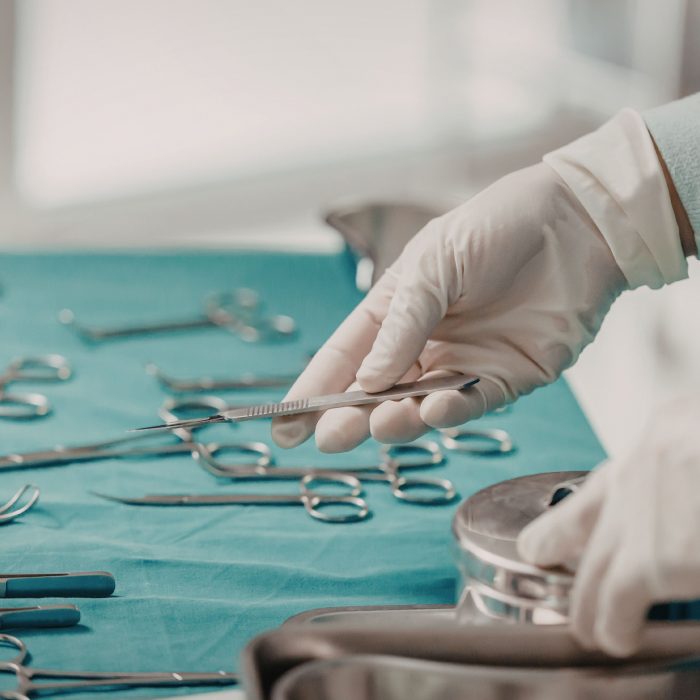 Instrumental médico de una cirugía de fusión endoscópica